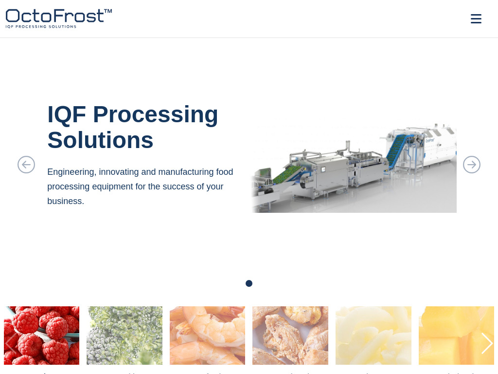 Octofrost - Your Partner in IQF Processing Solutions