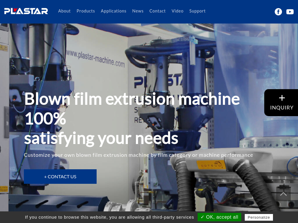 PLASTAR: Blown Film Extrusion Machine Manufacturer