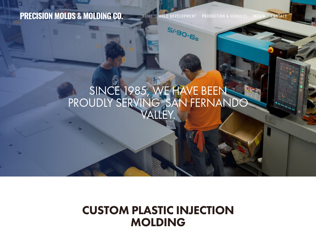 Custom Plastic Injection Molding - PRECISION MOLDS & MOLDING CO.