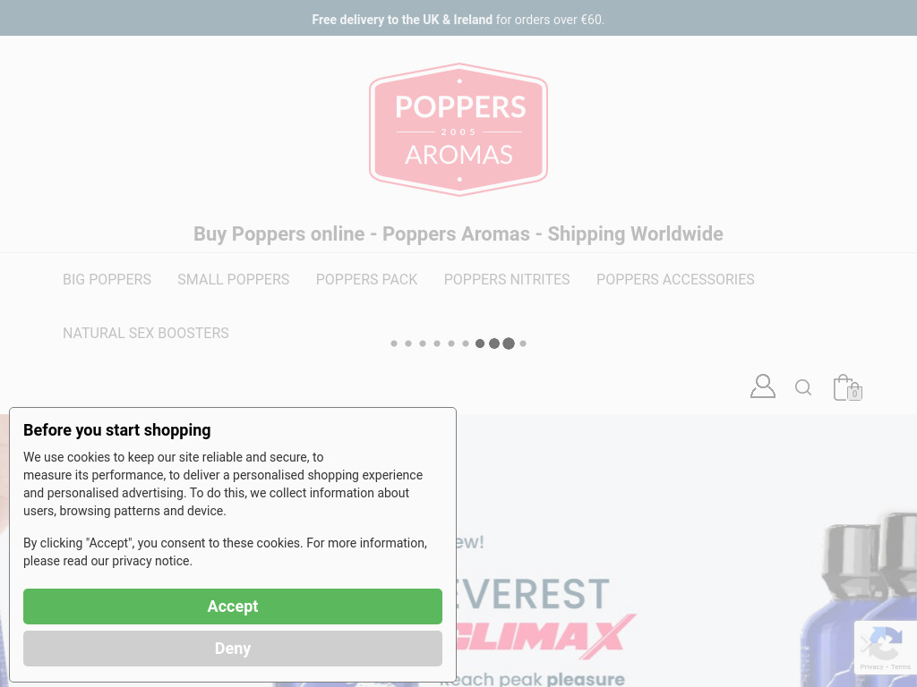 Buy Poppers online - Poppers Aromas - Shipping Worldwide