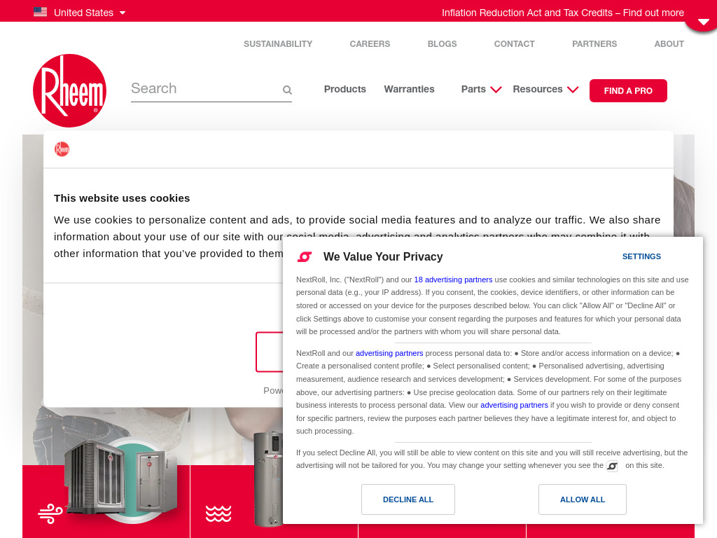 Global Leader and Manufacturer of Heating, Cooling, and Water Heating Products - Rheem Manufacturing Company