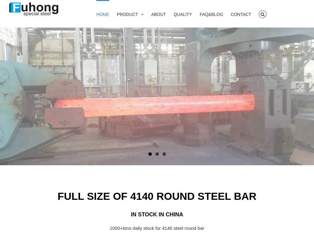 Quality Special Steel bars - Fuhong Steel