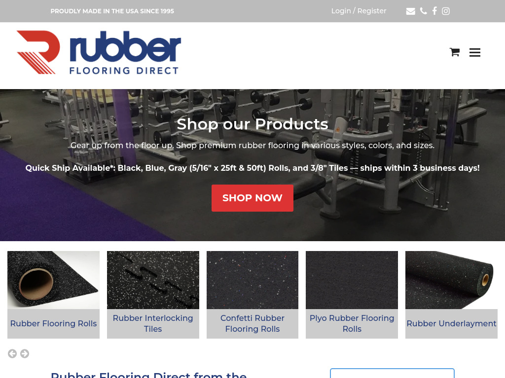 Commercial and Residential Rubber Gym Flooring - Rubber Flooring Direct