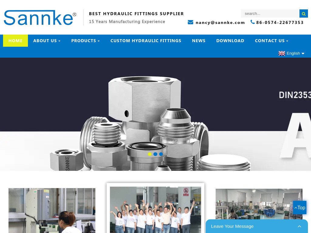 China Hydraulic Plugs, Hydraulic Adapters, Fitting Factory - SANNKE