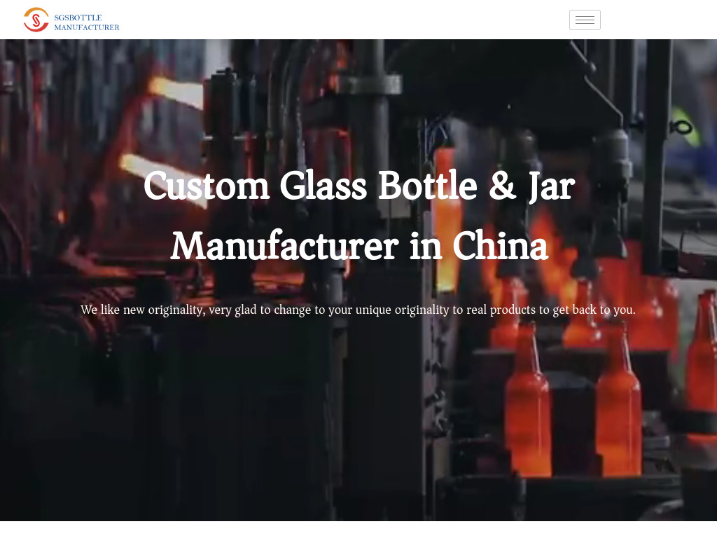 China glass bottle manufacturers, Custom Glass Bottle Manufacturers - SGSBOTTLE.COM