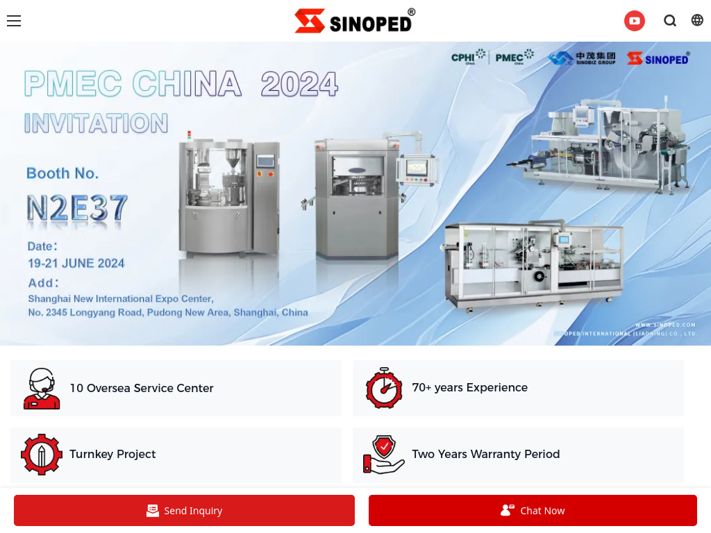 SINOPED Professional Pharma machinery Manufacturers