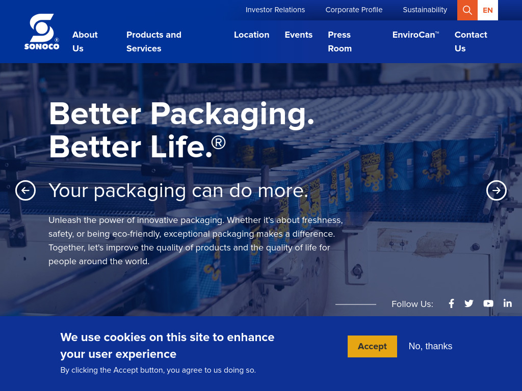 Largest Packaging Manufacturer in Asia - Sonoco Asia