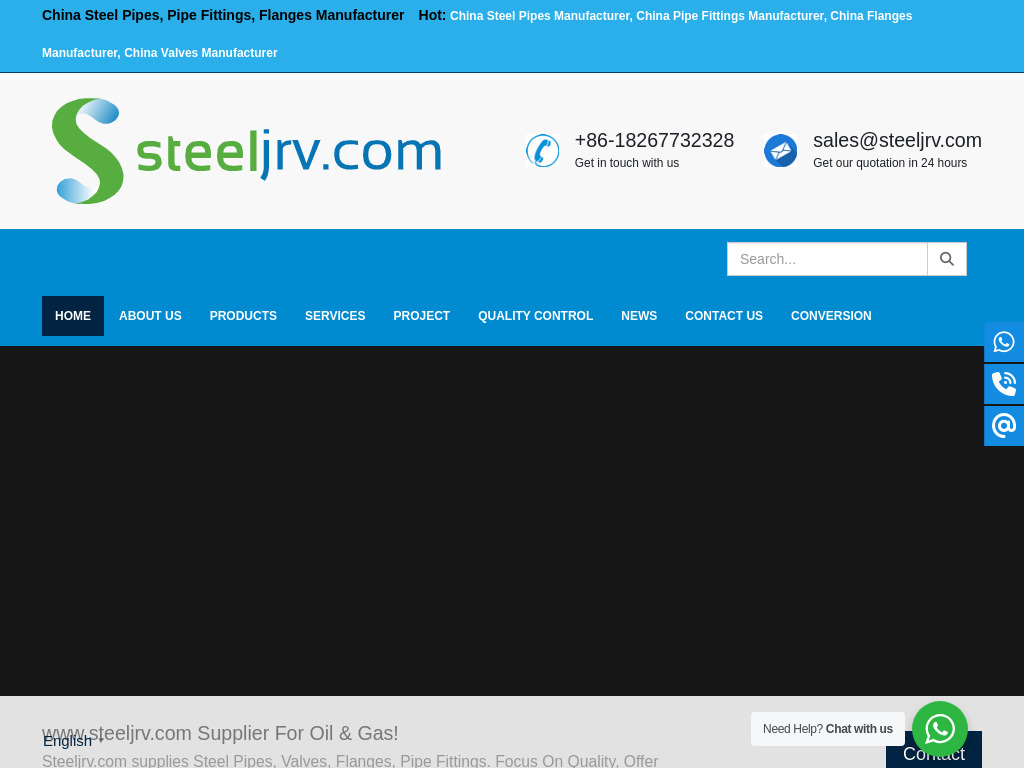 China Steel Pipes, Flanges, Pipe Fittings Manufacturer - www.steeljrv.com