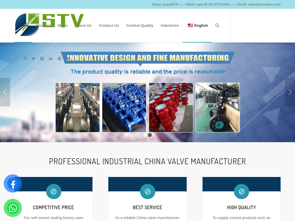 China Industrial Valves Supplier & Manufacturer