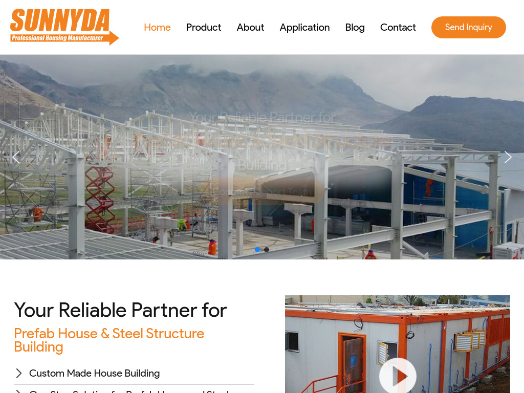 Sunnyda Your Premier Prefab House and Steel Structure Supplier in China