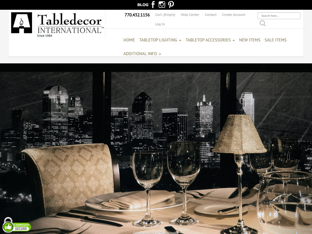 TableDecor - Restaurant table lighting, candle & battery lamps