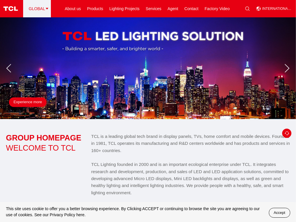 TCL Lighting Global - China LED light, Leading Brand, Manufacturers, Suppliers, Factory - TCL Corporation