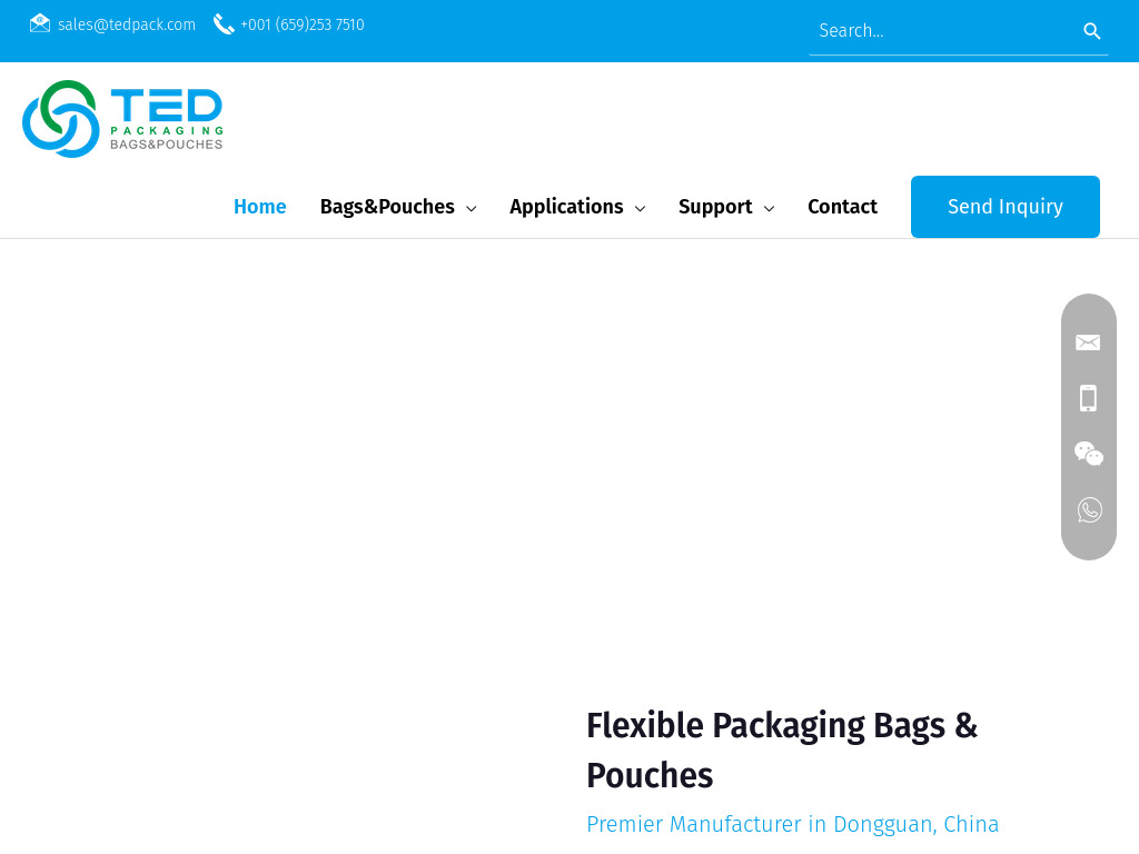 China Food Flexible Packaging Bags & Pouches Supplier - TedPack