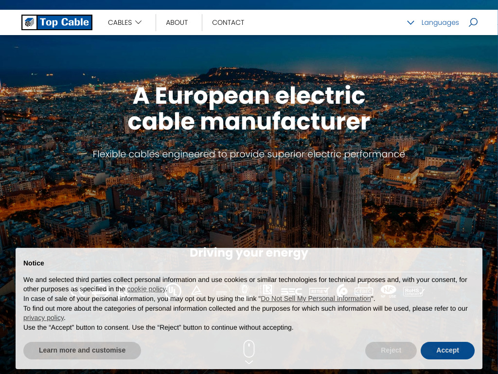 Manufacture & International supply of Electric Cables