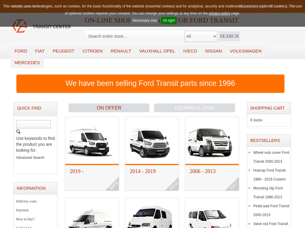 Transit Center Ford Transit Spare Parts