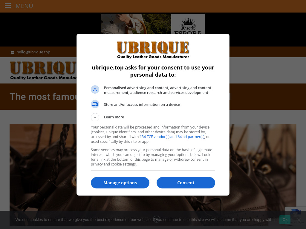 Ubrique the town of leather goods manufacturers for brands