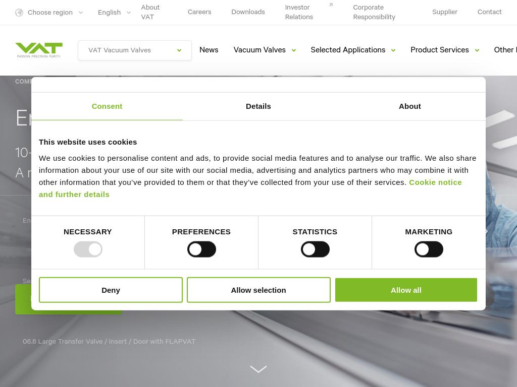 VAT Group AG - High Performance Vacuum Valves and Vacuum Systems - VAT Valves