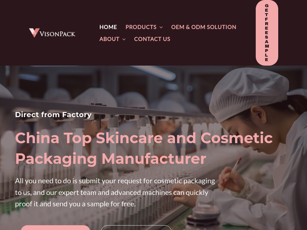 Visonpack Cosmetics Packaging - Wholesale Skincare and Cosmetic Packaging