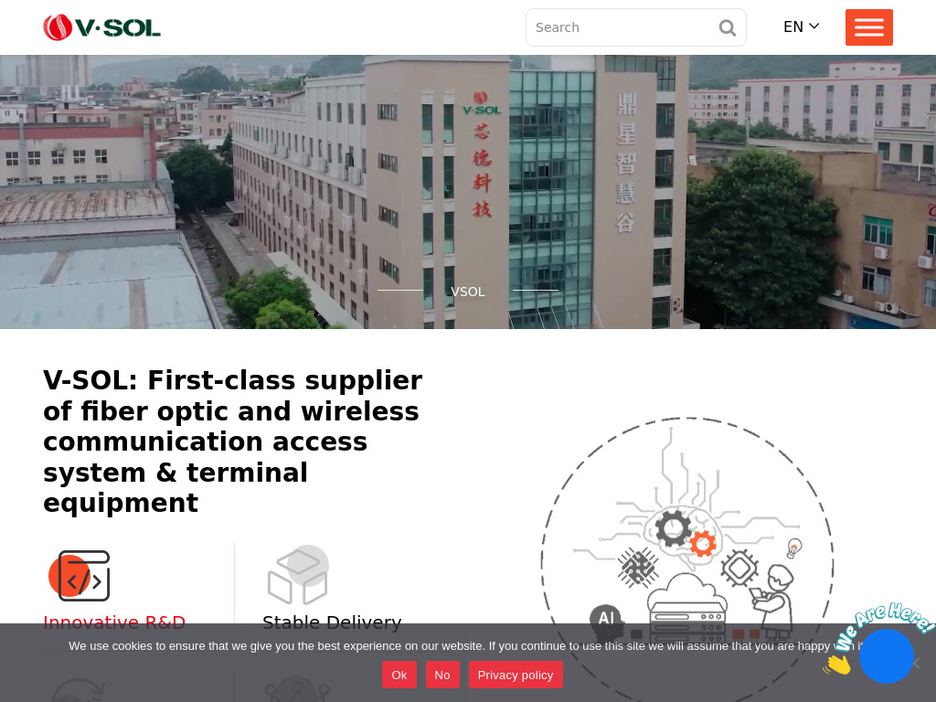 VSOL - PON/Wireless CPE Manufacturer & FTTX Solution Provider