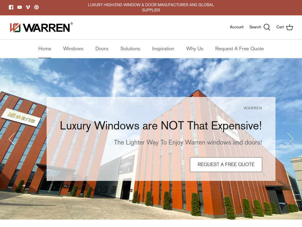 Global Luxury Aluminum Windows and Doors Manufacturer C Warren Windows and Doors