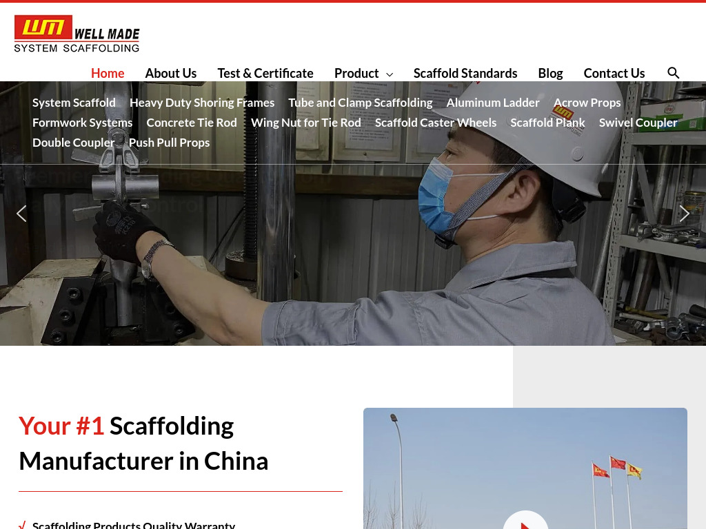 Your Best Scaffolding Manufacturer & Supplier In China - Wellmade