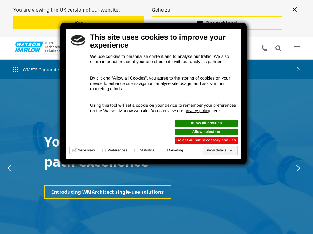 Welcome to Watson Marlow Fluid Technology Solutions