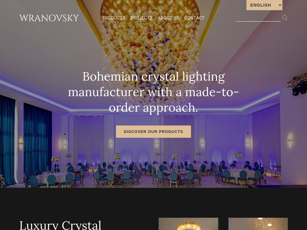 WRANOVSKY - Bohemian Crystal Chandeliers Manufacturer