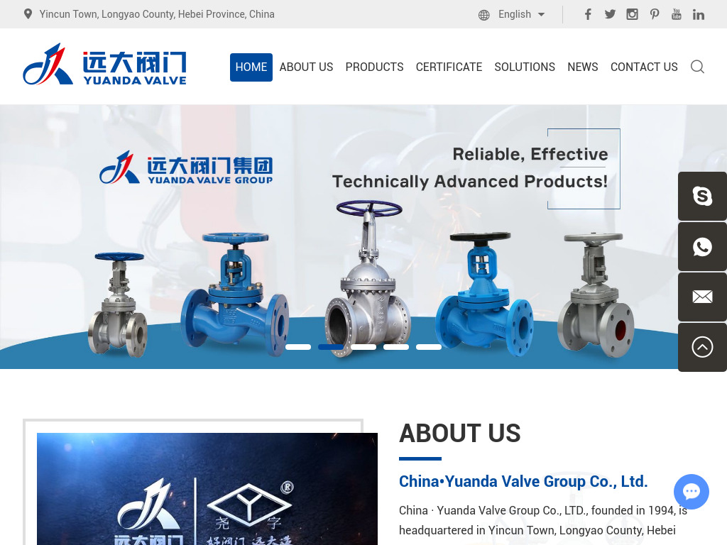 Yuanda Group - China Valve Solutions Supplier and Manufacturer